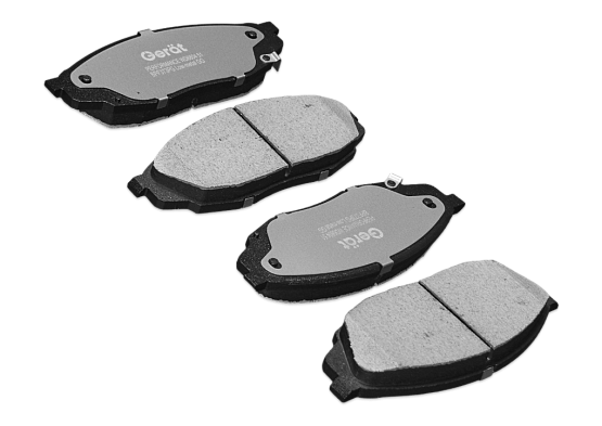 Передние тормозные колодки Gerat BPF373PG Low-metallic