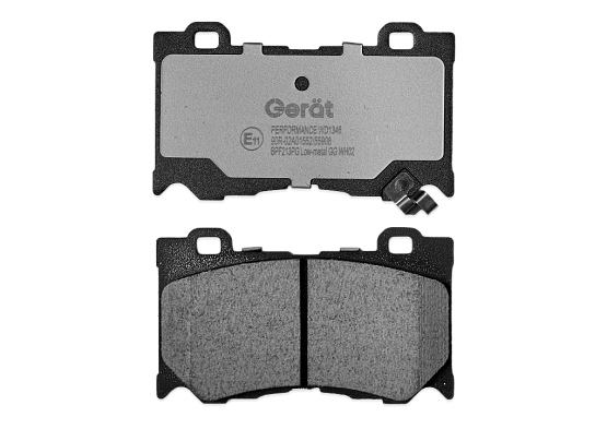 Тормозные колодки Gerat BPF213PG (передние) Low-metallic