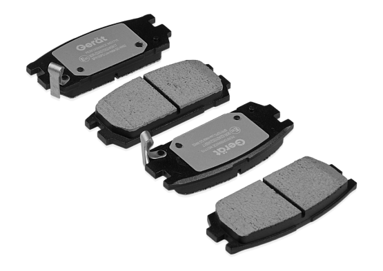 Тормозные колодки Gerat BPR150PG (задние) Low-metallic