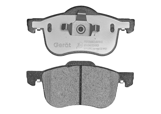 Передние тормозные колодки Gerat BPF132PG Low-metallic