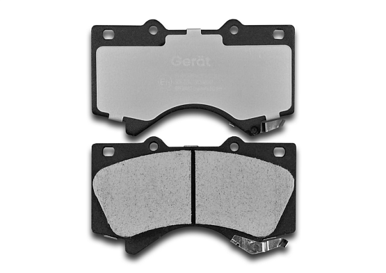 Тормозные колодки Gerat BPF004PG (передние) Low-metallic