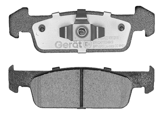 Передние тормозные колодки Gerat BPF145PG Low-metallic