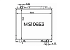 Радиатор охлаждения двигателя Gerat MS-106/3R