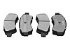 Задние тормозные колодки Gerat BPR213PG Low-metallic