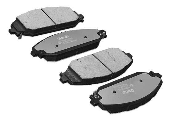 Передние тормозные колодки Gerat BPF354PG Low-metallic