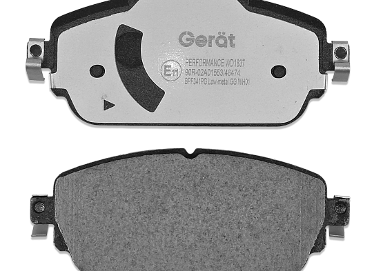 Тормозные колодки Gerat BPF341PG (передние)