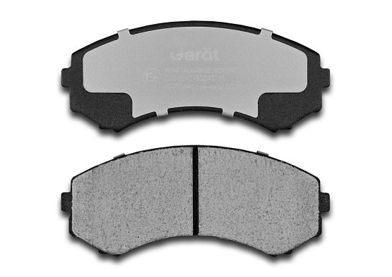 Тормозные колодки Gerat BPF026PG (передние) Low-metallic