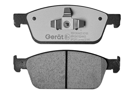 Тормозные колодки Gerat BPF320PG (передние) Low-metallic