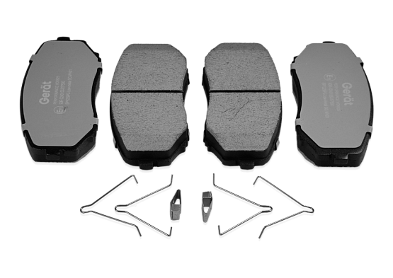 Тормозные колодки Gerat BPF229PG (передние) Low-metallic