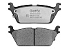 Задние тормозные колодки Gerat BPR210PG Low-metallic