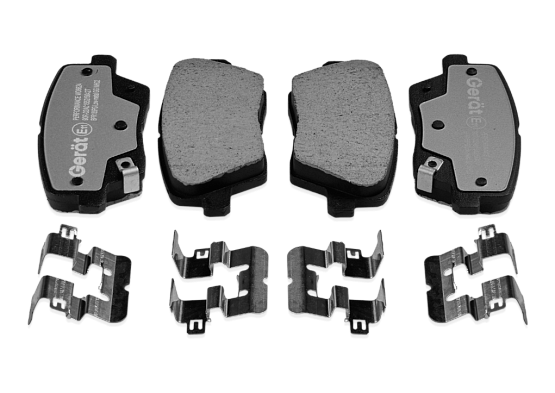 Тормозные колодки Gerat BPR155PG (задние) Low-metallic