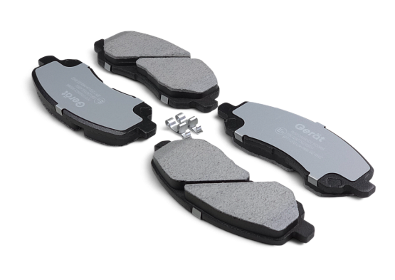 Тормозные колодки Gerat BPF112PG (передние) Low-metallic