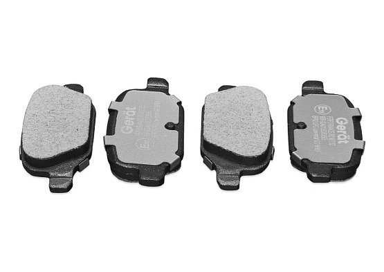 Задние тормозные колодки Gerat BPR212PG Low-metallic