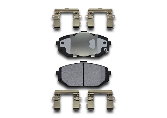 Тормозные колодки Gerat BPF304PG (передние) Low-metallic