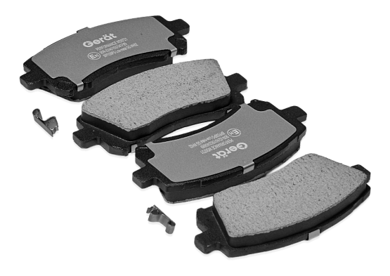 Тормозные колодки Gerat BPF036PG (передние) Low-metallic