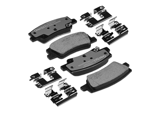 Тормозные колодки Gerat BPR082PG (задние) Low-metallic