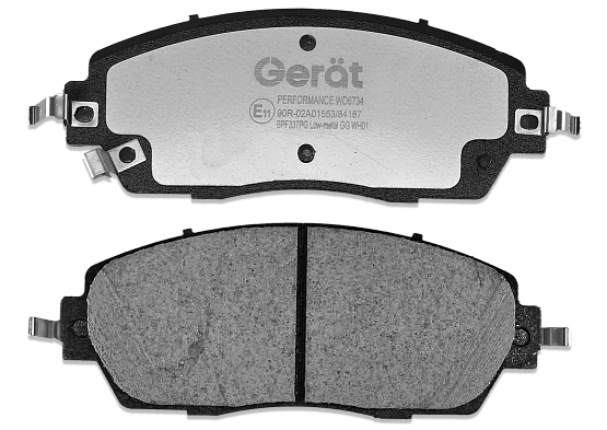 Тормозные колодки Gerat BPF337PG (передние)