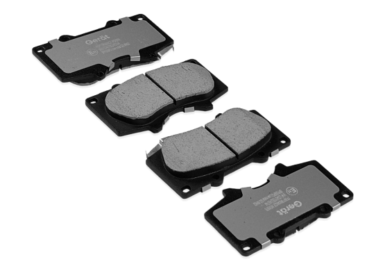 Тормозные колодки Gerat BPF006PG (передние) Low-metallic