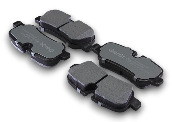 Тормозные колодки Gerat BPR043PG (задние) Low-metallic