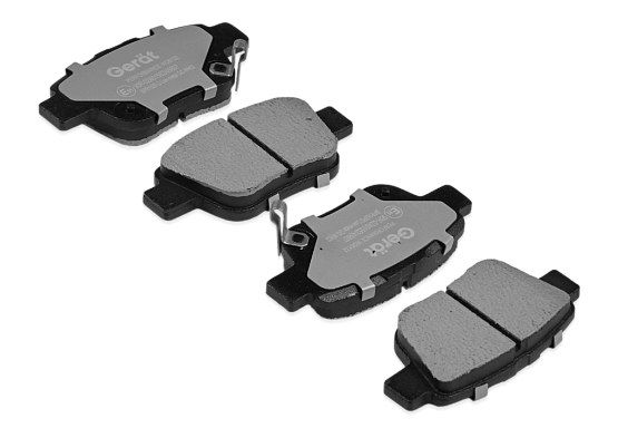 Тормозные колодки Gerat BPR152PG (задние) Low-metallic