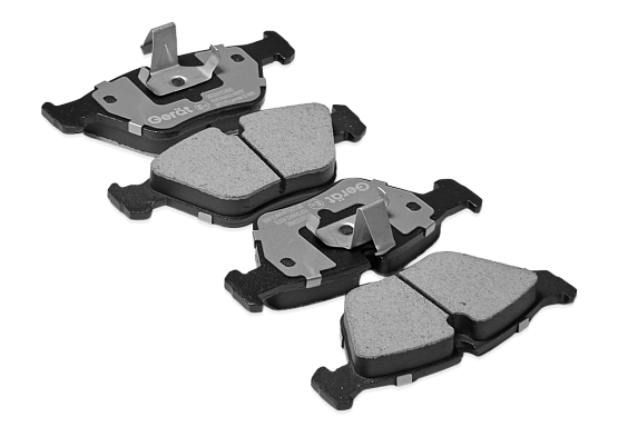 Тормозные колодки Gerat BPF121PG (передние) Low-metallic