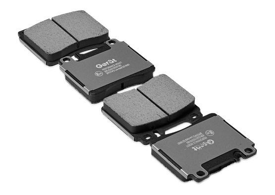 Тормозные колодки Gerat BPF074PG (передние) Low-metallic