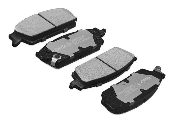 Задние тормозные колодки Gerat BPR217PG Low-metallic