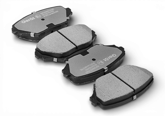 Тормозные колодки Gerat BPF087PG (передние) Low-metallic