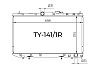 Радиатор охлаждения двигателя Gerat TY-141/1R