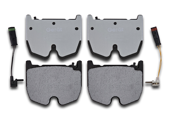 Тормозные колодки Gerat BPF073PG (передние) Low-metallic 8 шт.