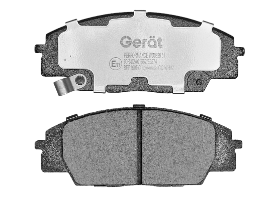 Передние тормозные колодки Gerat BPF169PG Low-metallic