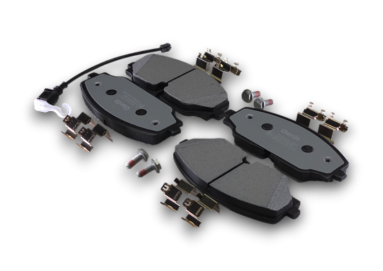 Тормозные колодки Gerat BPF302PG (передние) Low-metallic