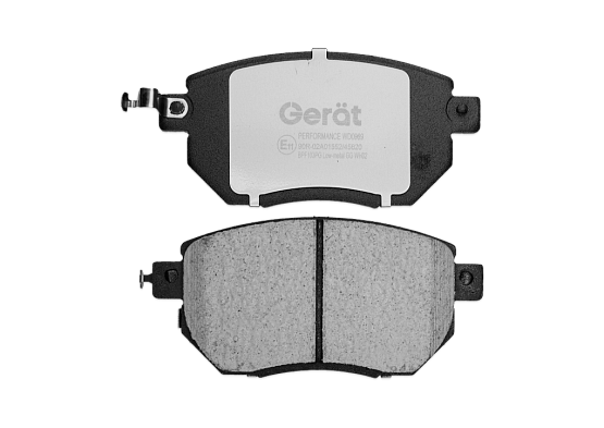 Передние тормозные колодки Gerat BPF103PG Low-metallic