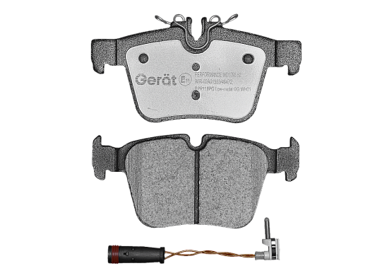 Задние тормозные колодки Gerat BPR119PG Low-metallic