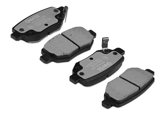 Тормозные колодки Gerat BPR164PG (задние) Low-metallic