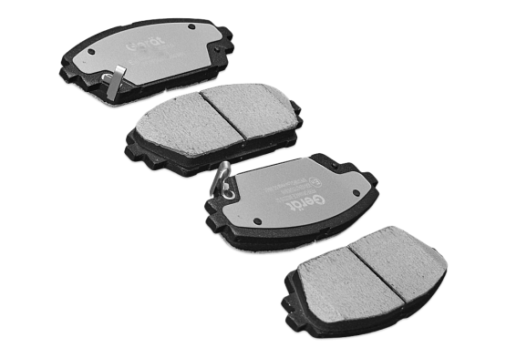 Передние тормозные колодки Gerat BPF378PG Low-metallic
