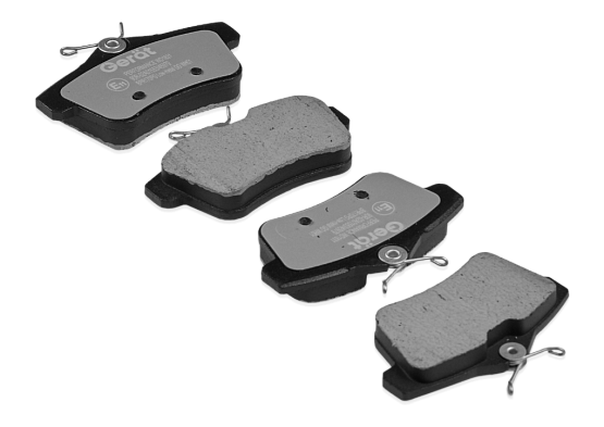 Тормозные колодки Gerat BPR170PG (задние) Low-metallic