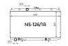 Радиатор охлаждения двигателя Gerat NS-126/1R