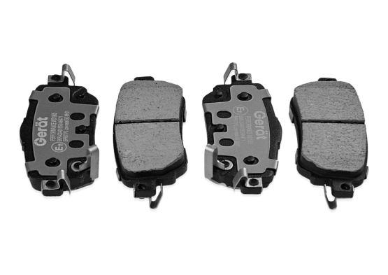 Тормозные колодки Gerat BPR077PG (задние) Low-metallic
