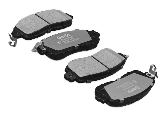 Передние тормозные колодки Gerat BPF358PG Low-metallic