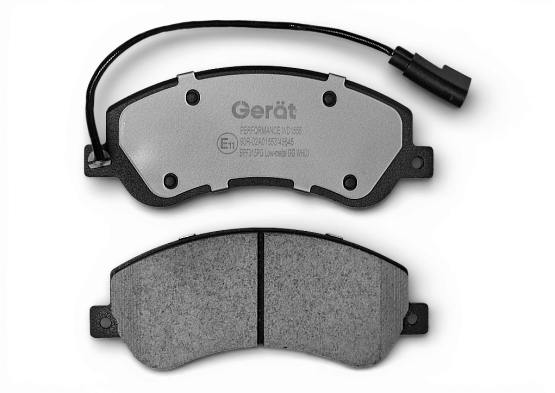 Тормозные колодки Gerat BPF315PG (передние) Low-metallic