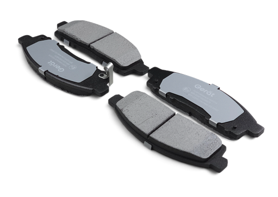 Тормозные колодки Gerat BPF122PG (передние) Low-metallic