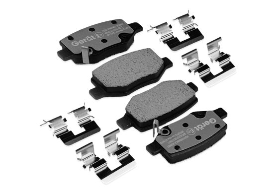 Тормозные колодки Gerat BPR156PG (задние) Low-metallic