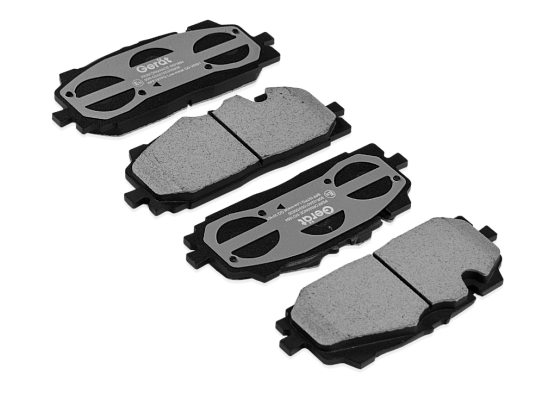 Тормозные колодки Gerat BPF197PG (передние) Low-metallic