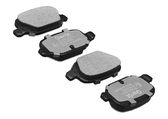 Задние тормозные колодки Gerat BPR212PG Low-metallic
