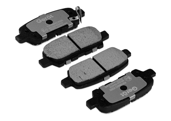 Тормозные колодки Gerat BPR027PG (задние) Low-metallic