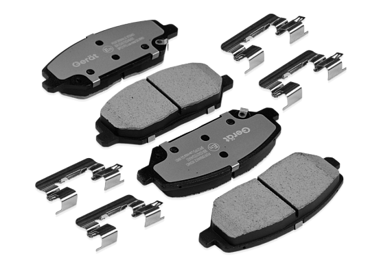 Тормозные колодки Gerat BPF211PG (передние) Low-metallic