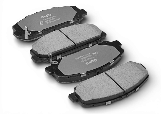 Тормозные колодки Gerat BPF155PG (передние) Low-metallic
