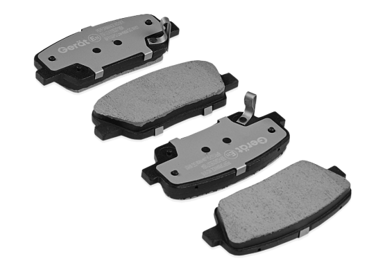 Тормозные колодки Gerat BPR100PG (задние) Low-metallic