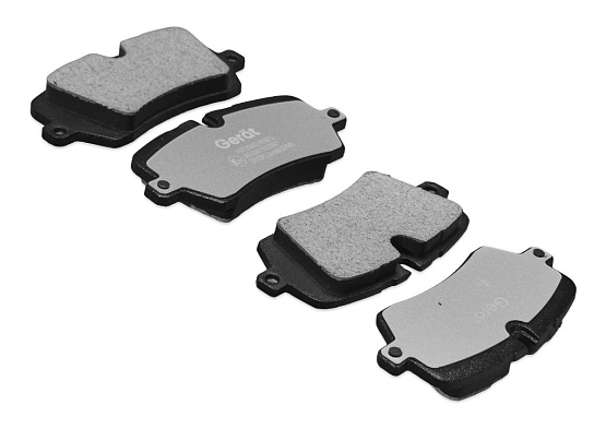 Задние тормозные колодки Gerat BPR103PG Low-metallic